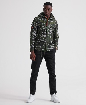 Superdry Icon Military Service Férfi Kabát Zöld/Camo | XKWTG1608